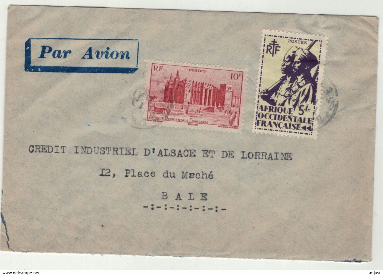 France // Ex-colonies //  A.O.F. // Sénégal // Lettre De Dakar Pour La Suisse (Bâle) - Briefe U. Dokumente