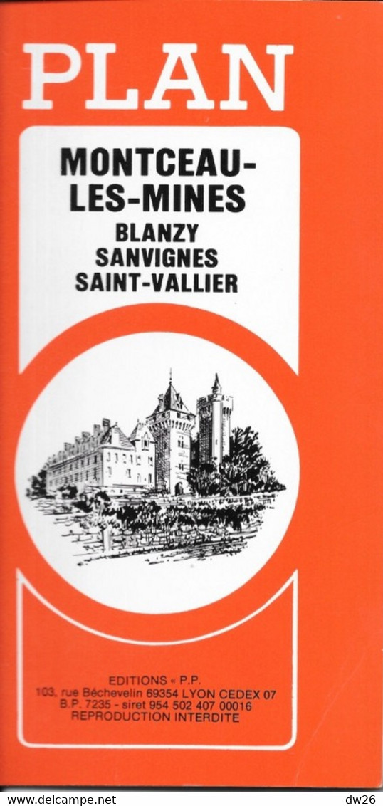 Plan De Monceau-les-Mines, Blanzy, Sanvignes, Saint-Vallier Avec Répertoire Des Rues - Editions P.P. - Altri & Non Classificati