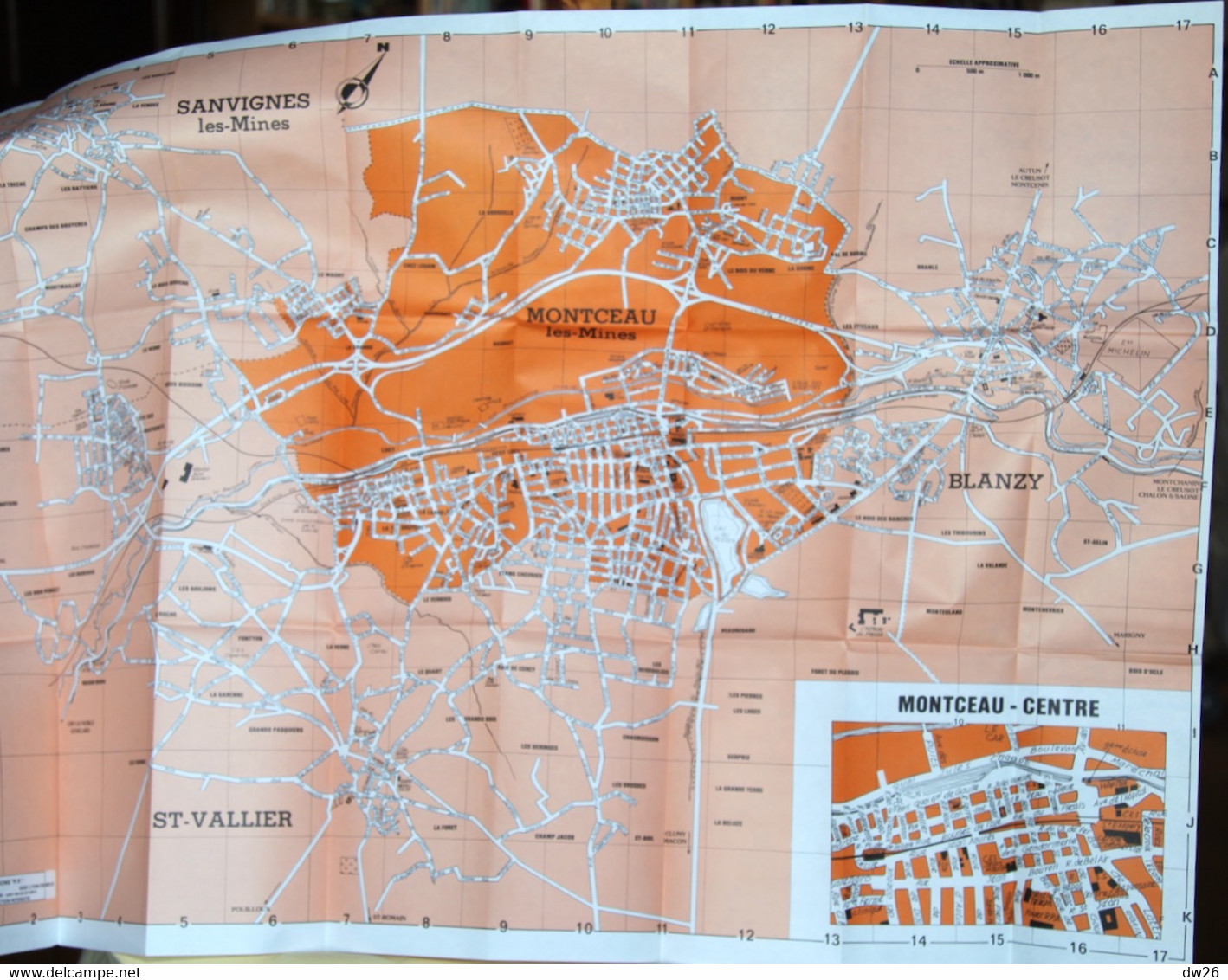 Plan De Monceau-les-Mines, Blanzy, Sanvignes, Saint-Vallier Avec Répertoire Des Rues - Editions P.P. - Andere & Zonder Classificatie