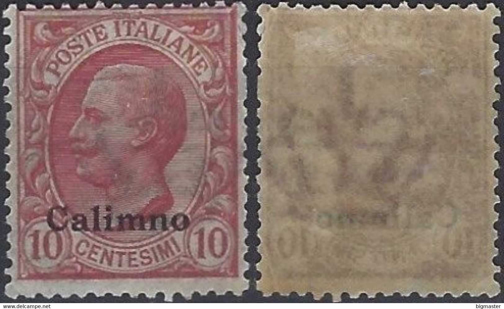 1912 Regno D'Italia IG 1912 IT-EG CA3 10c Italy Stamps Overprinted 'Calimno' New - Egeo (Calino)