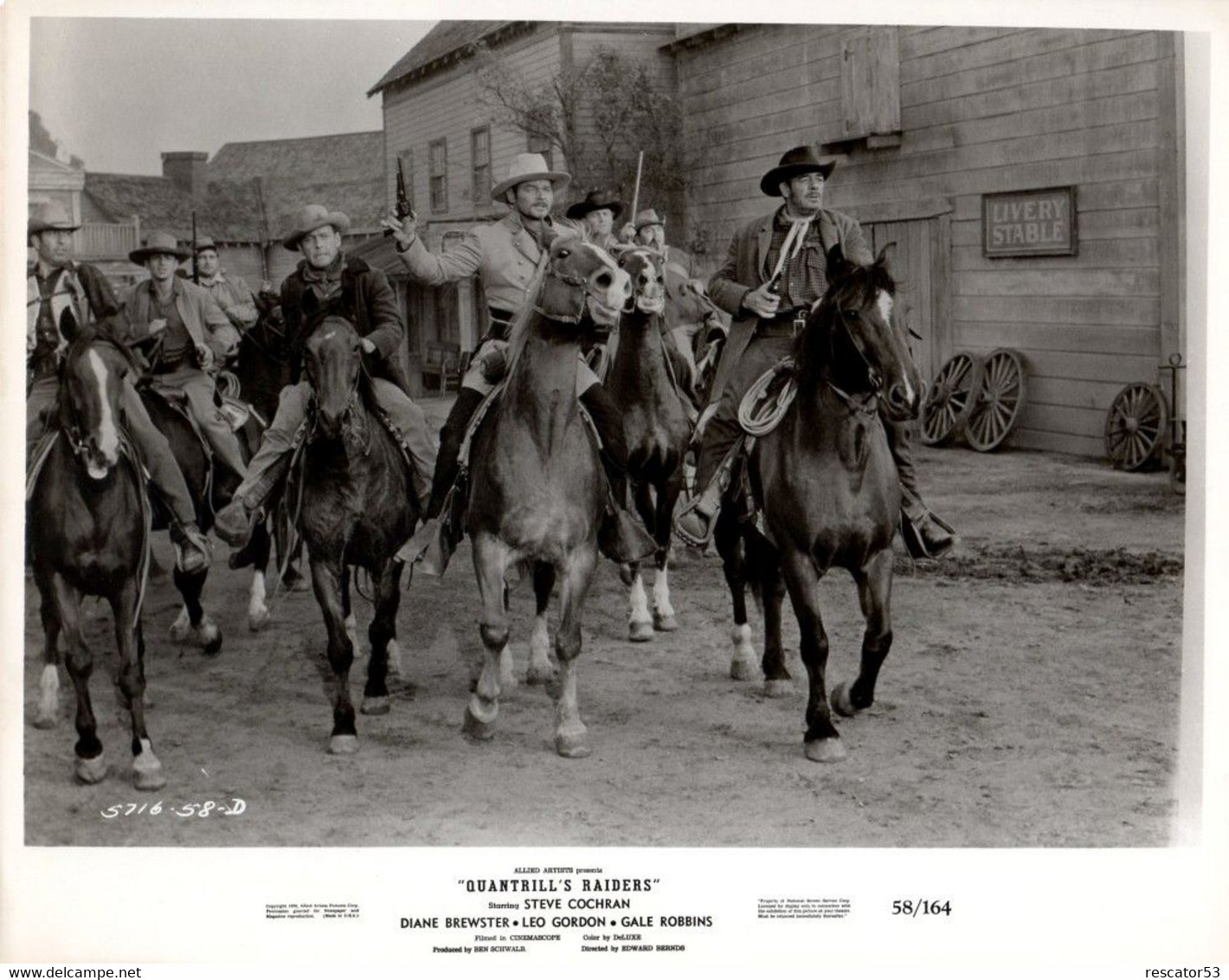 Rare Film 8 M/m 1958  Western Quantrill's Raiders / Les Pillards Du Kansas Film Office Noir Et Blanc Muet - Filme: 35mm - 16mm - 9,5+8+S8mm