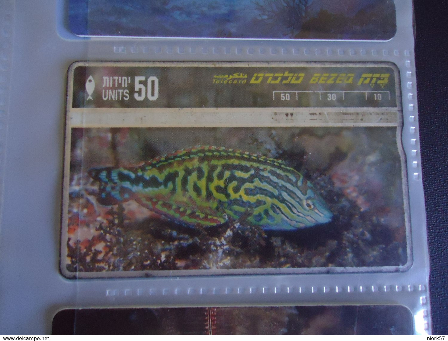 ISRAEL   USED  CARDS  FISH FISHES  MARINE LIFE - Peces