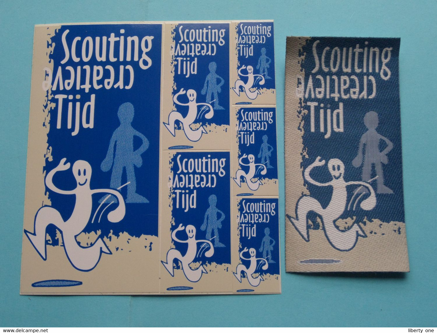 EMBLEEM / KENTEKEN + STICKERS ( SCOUTING CREATIEVE TIJD ) SCOUTS ( Zie / See / Voir Photo ) VVKSM ! - Movimiento Scout