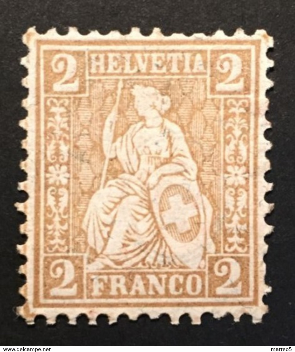 1874 - Svizzera - Helvetia Seduta - 2 C. A1 - Ungebraucht