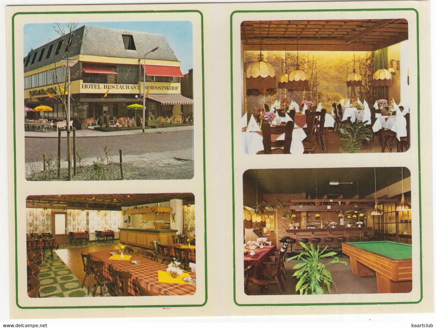 Haaksbergen - Hotel-Café-Rest. 'Morssinkhof', Molenstraat 51 - (Overijssel, Nederland) - Reclamekaartje 14 Cm X 10 Cm - Haaksbergen