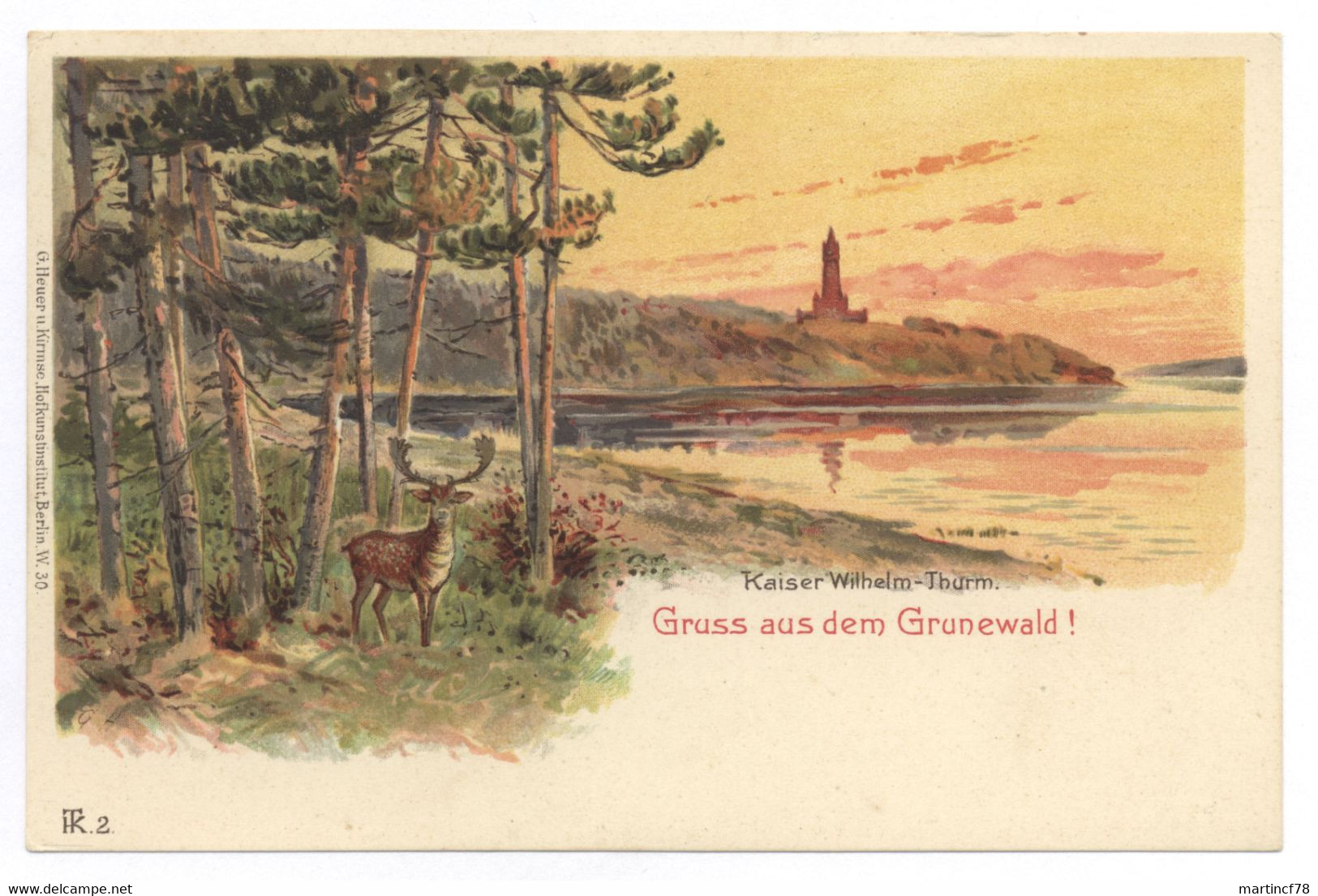 1000 Gruss Aus Dem Grunewald Kaiser Wilhelm-Thurm - Grunewald