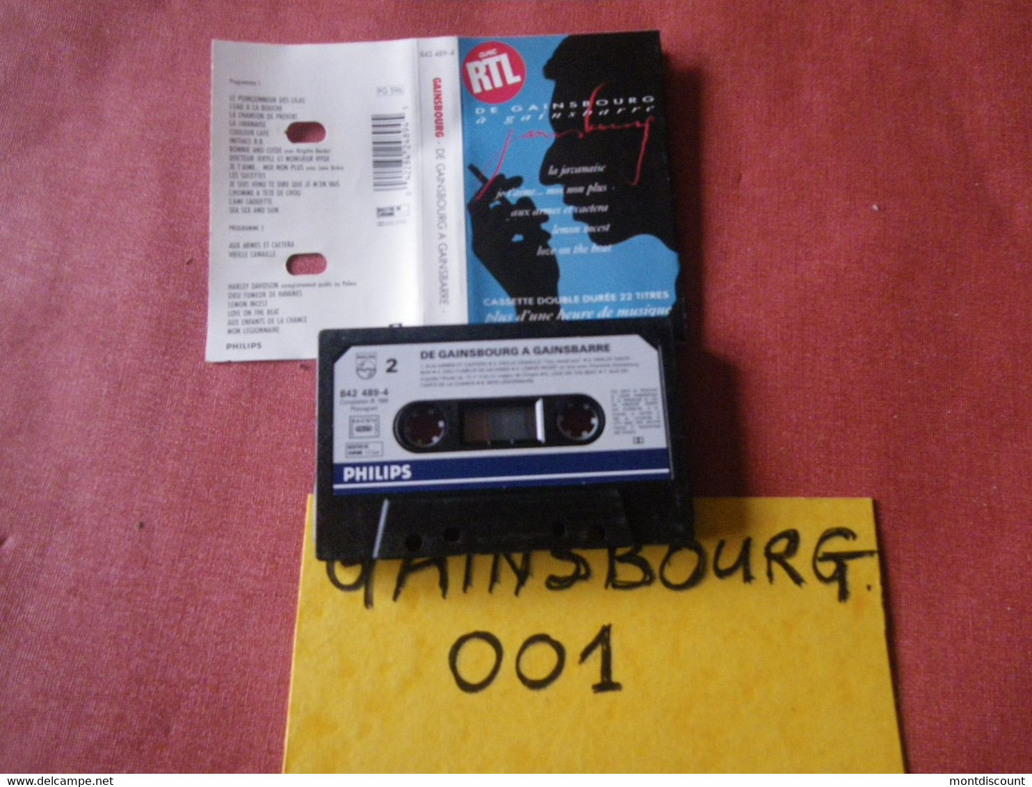 SERGE GAINSBOURG K7 AUDIO VOIR PHOTO...ET REGARDEZ LES AUTRES (PLUSIEURS) (GAINSBOURG 001) - Cassettes Audio