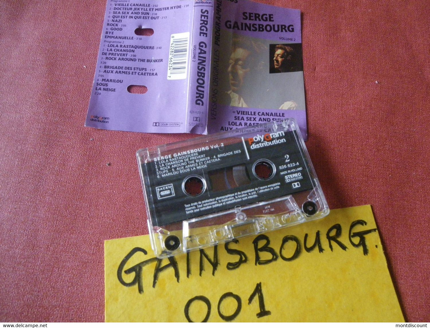 SERGE GAINSBOURG K7 AUDIO VOIR PHOTO...ET REGARDEZ LES AUTRES (PLUSIEURS) (GAINSBOURG 001) - Cassettes Audio