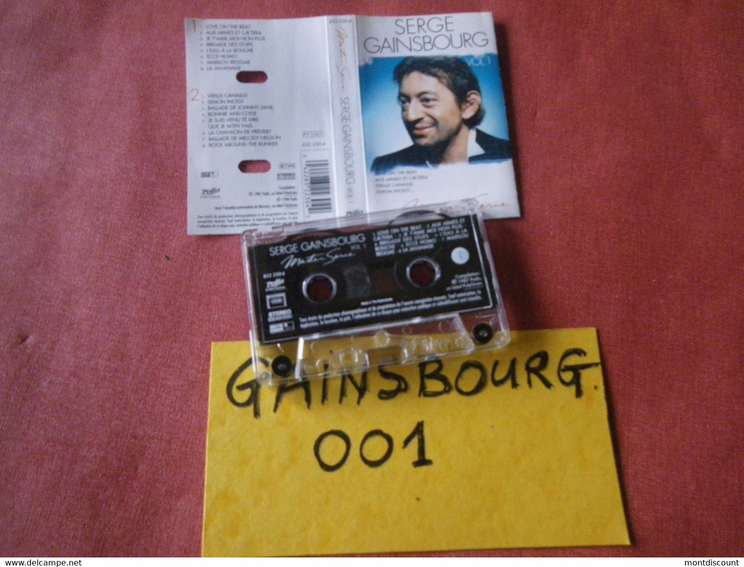 SERGE GAINSBOURG K7 AUDIO VOIR PHOTO...ET REGARDEZ LES AUTRES (PLUSIEURS) (GAINSBOURG 001) - Cassettes Audio