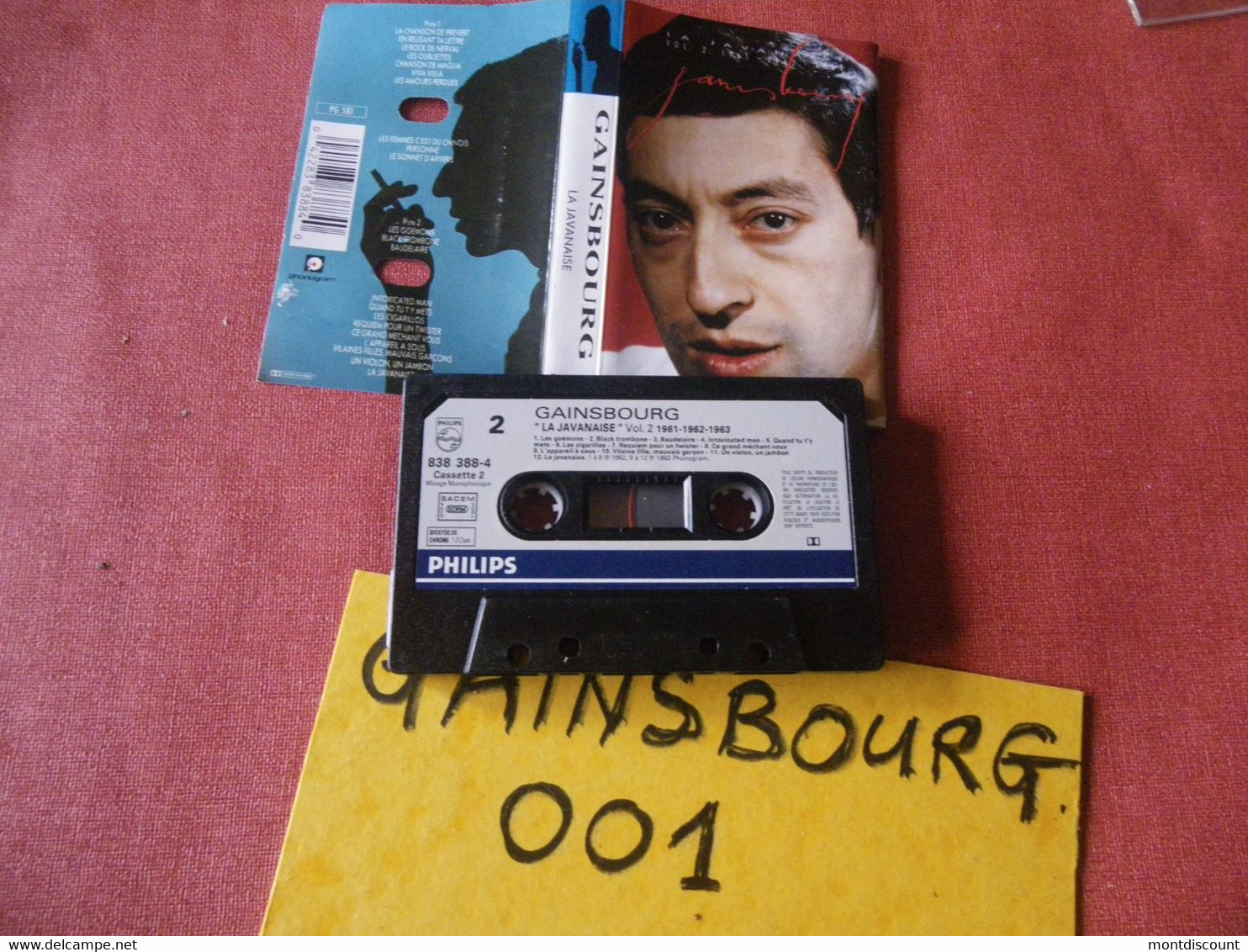 SERGE GAINSBOURG K7 AUDIO VOIR PHOTO...ET REGARDEZ LES AUTRES (PLUSIEURS) (GAINSBOURG 001) - Cassettes Audio