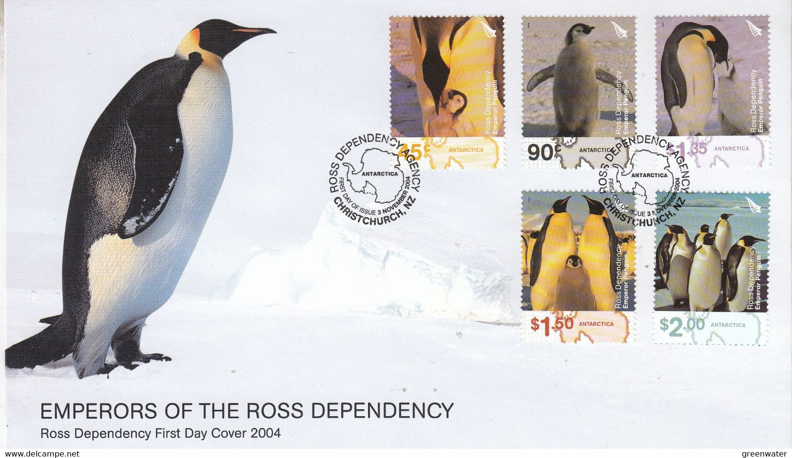 Ross Dependency 2004 Emperors Of The Ross Dependency 5v FDC (GPA124) - FDC