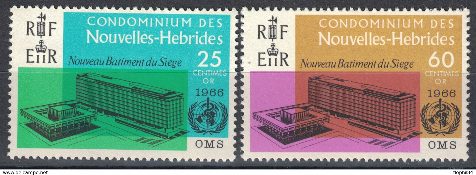 NOUVELLES HEBRIDES CONDOMINIUM - N°245 A 246 - COTE 6€ - NEUF SANS TRACE DE CHARNIERE. - Ongebruikt