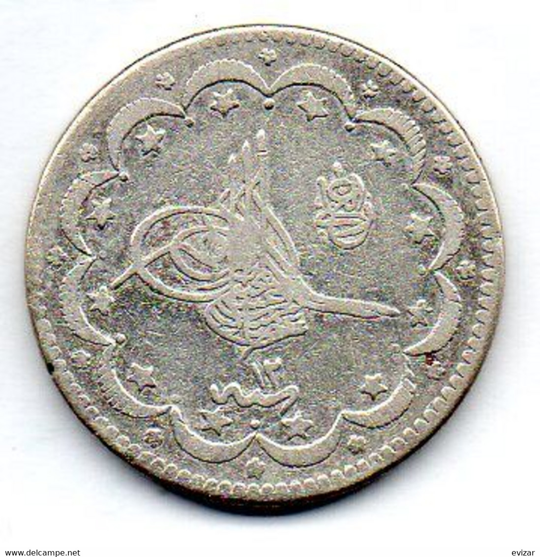 OTTOMAN EMPIRE - SULTAN ABDUL HAMID II, 10 Piastres, Silver, Year 12, AH1293, KM #738 - Otros – Asia