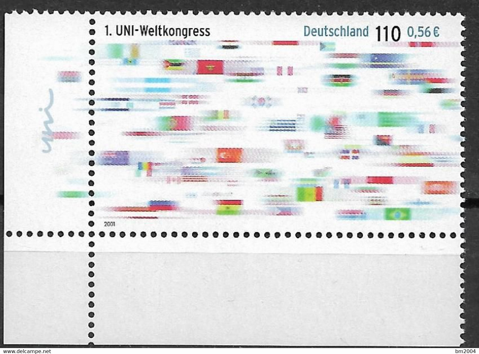 2001 Deutschland Germany  Mi.2215 **MNH EUL 1. Weltkongress Der Gewerkschaftsorganisation Union Network Internationa - Unused Stamps