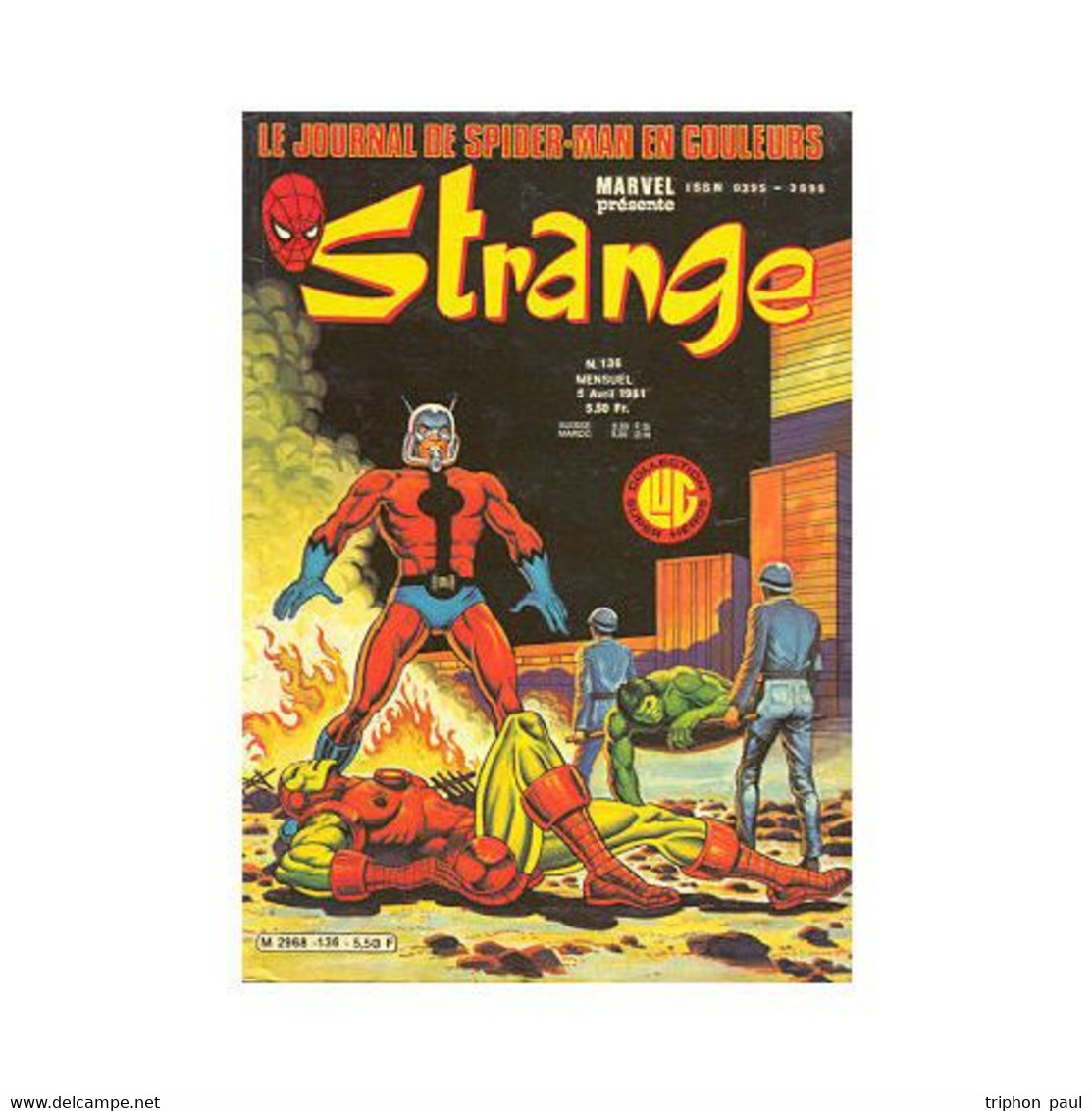 Strange N°136 L'intrépide Daredevil - L'homme Araignée - Avril 1981 - Strange
