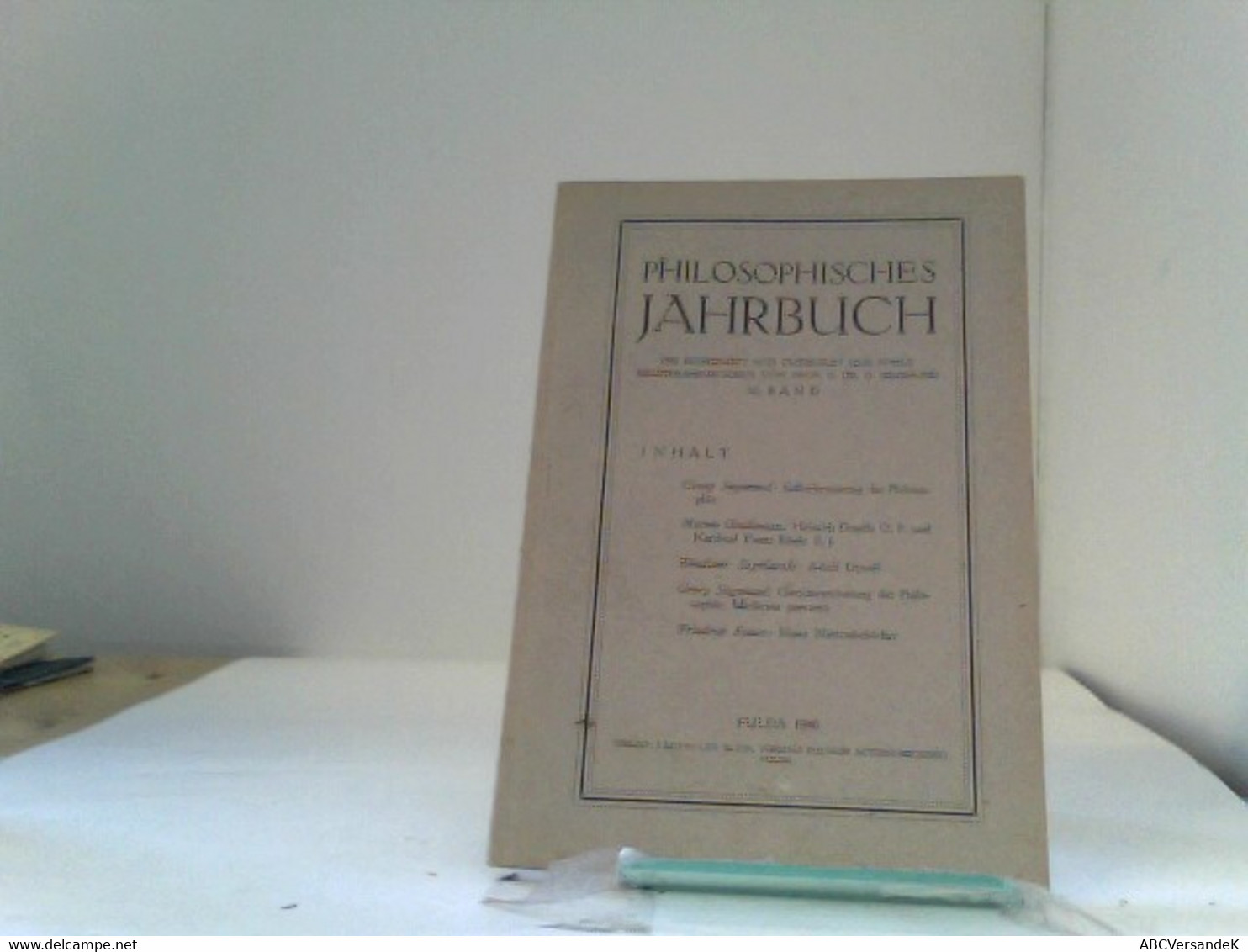 Philosophisches Jahrbuch 56. Band - Filosofie