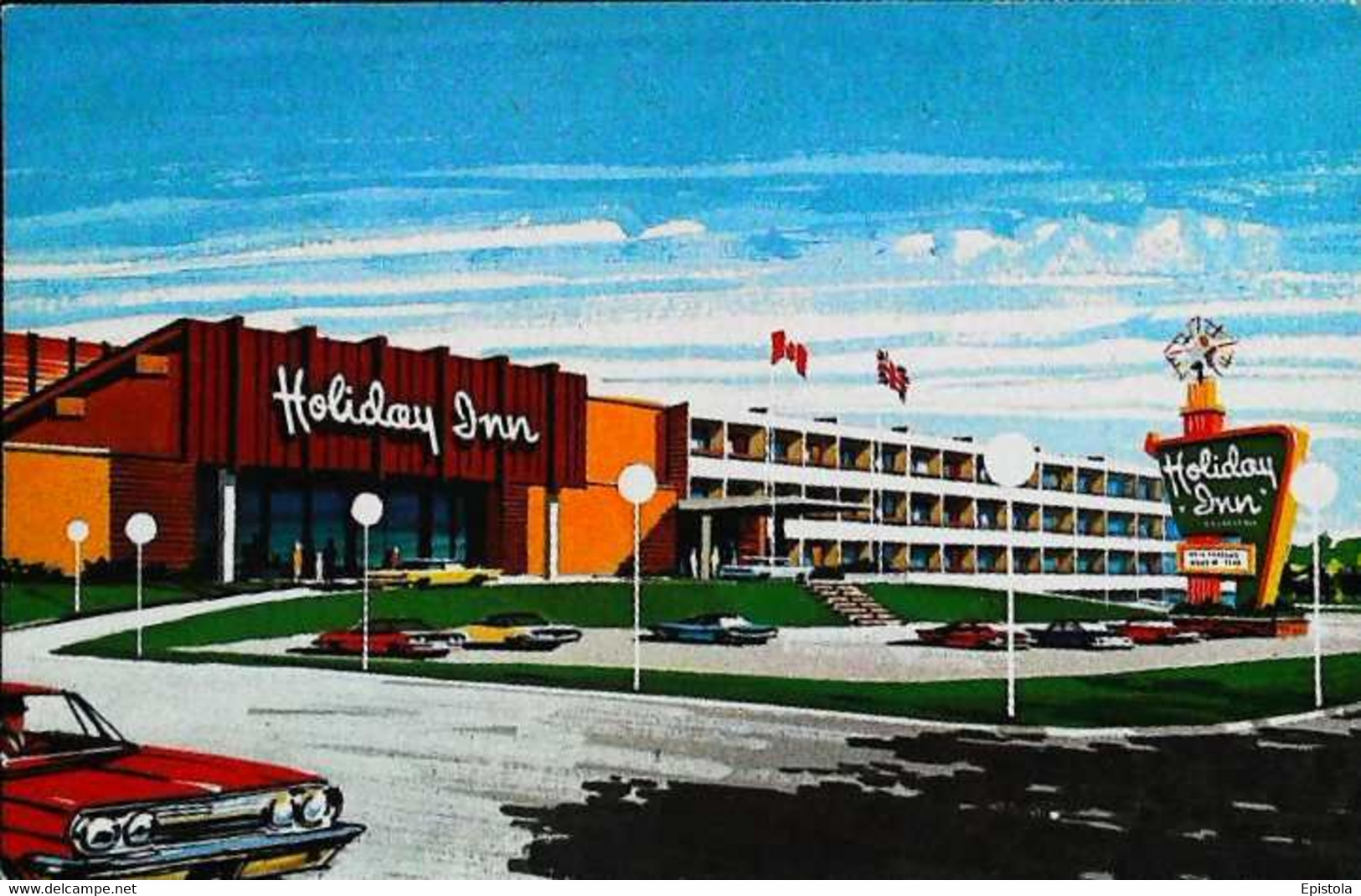 ► St John's Newfoundland  (Terre-Neuve) HOLIDAY INN Hotel 1950/60s Automobiles - St. John's