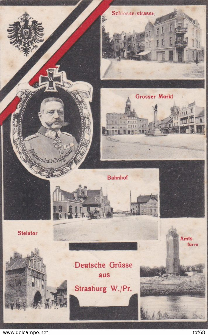 Deutsche Grüsse Aus Strasburg Brodnica 1915 Westpreussen Mehrbildkarte - Westpreussen