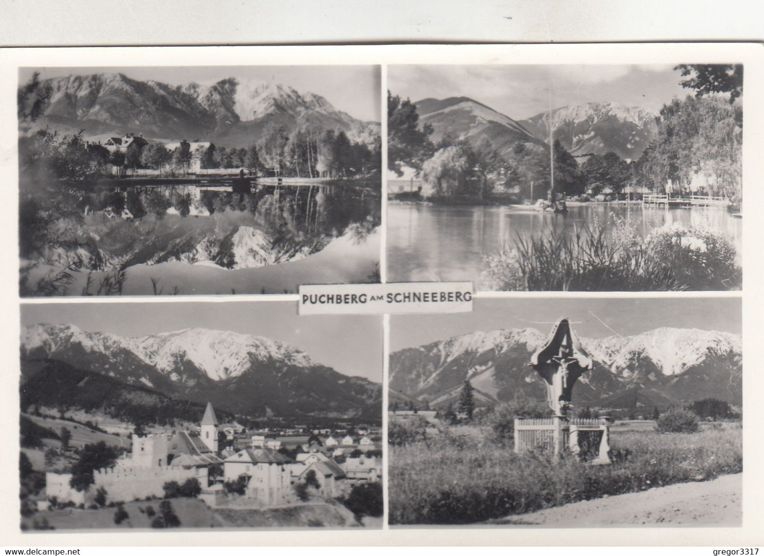 A5817) PUCHBERG Am SCHNEEBERG - Tolle S/W Mehrbild AK - M. Teich Kreuz - Usw. - Schneeberggebiet