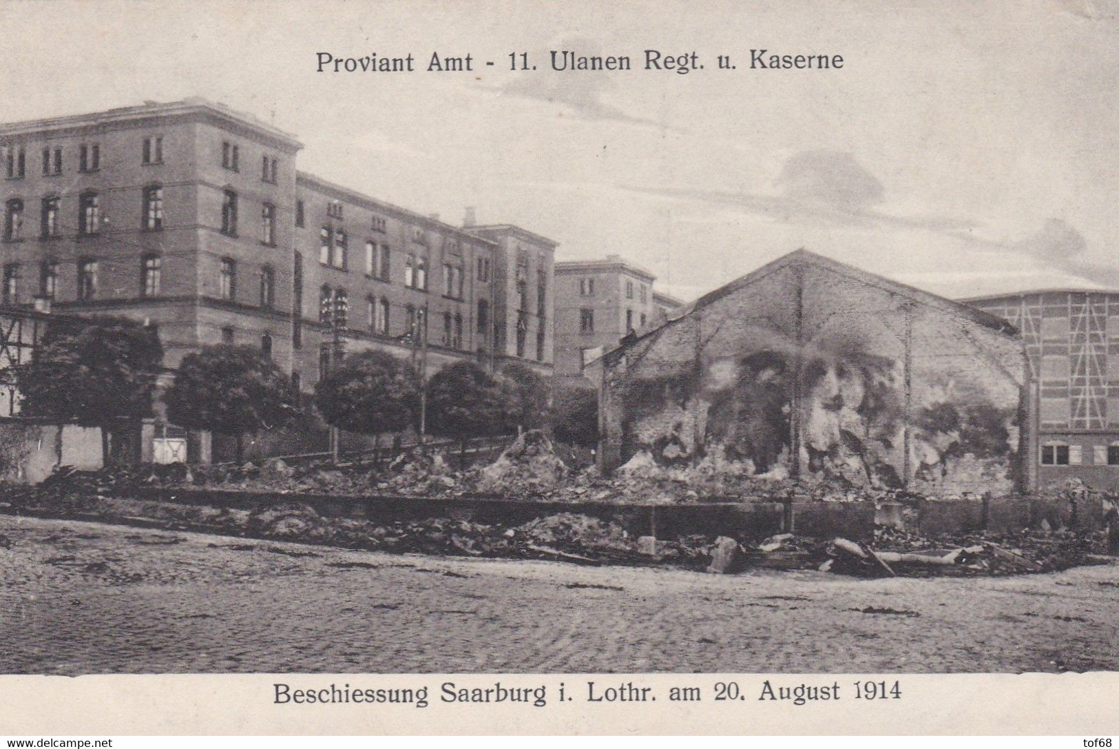 Beschiessung Saarburg Sarrebourg Proviant Amt Ulanen Regiment Und Kaserne - Sarrebourg