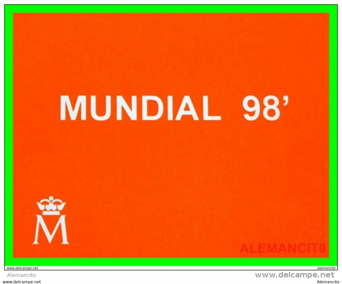 ESPAÑA MONEDA DE 1.000 PESETAS PLATA AÑO 1998 - COPA MUNDIAL DE LA FIFA - MUNDIAL 1000 PESETAS 1998 MUNDIAL DE FÚTBOL 98 - 1 000 Pesetas