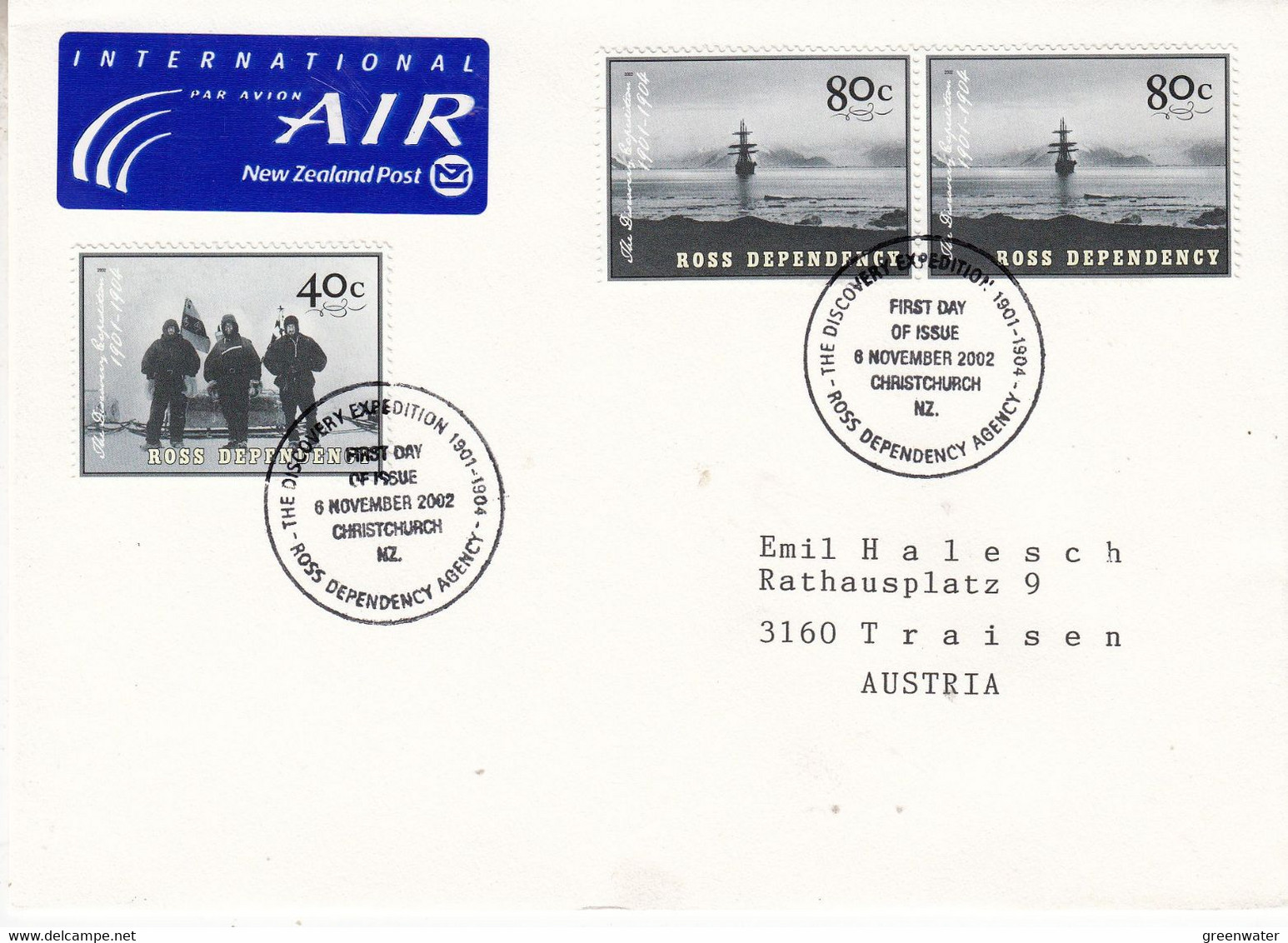 Ross Dependency 2002 The Discovery Expedition 3v FDC (GPA127A) - FDC