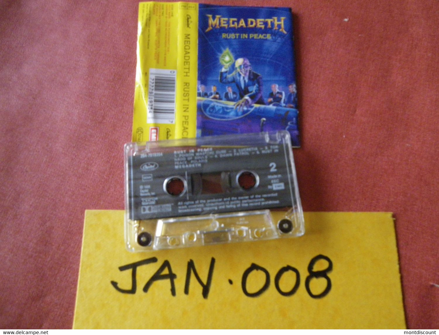 MEGADEATH K7 AUDIO VOIR PHOTO...ET REGARDEZ LES AUTRES (PLUSIEURS) (JAN 008) - Cassettes Audio