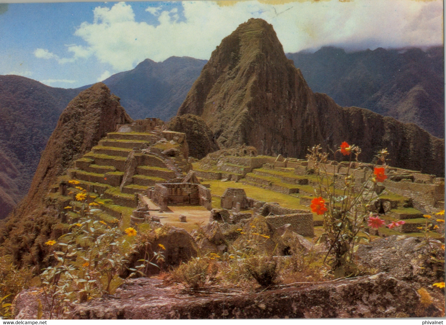 PERÚ , T.P. CIRCULADA , AREQUIPA , VISTA PARCIAL DE LA CIUDADELA Y WAYNAPICCHU - Pérou