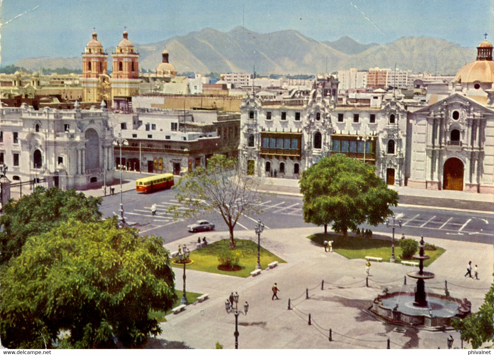 PERÚ , T.P. CIRCULADA , LIMA - PLAZA DE ARMAS - Peru