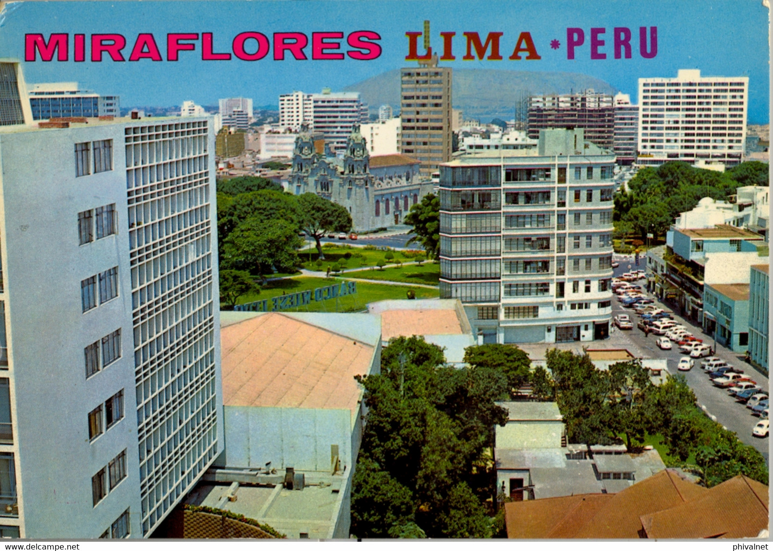 PERÚ , T.P. CIRCULADA , LIMA - VISTA PANORÁMICA DE MIRAFLORES - Pérou