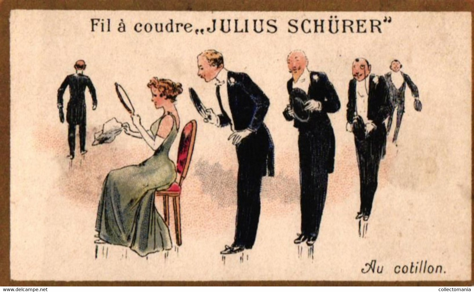 8  Calendriers 1894   Fils à Coudre Julius Schürer  NAAIGAREN  Balançoire Souris Chasse Cotillon  Litho - Small : ...-1900