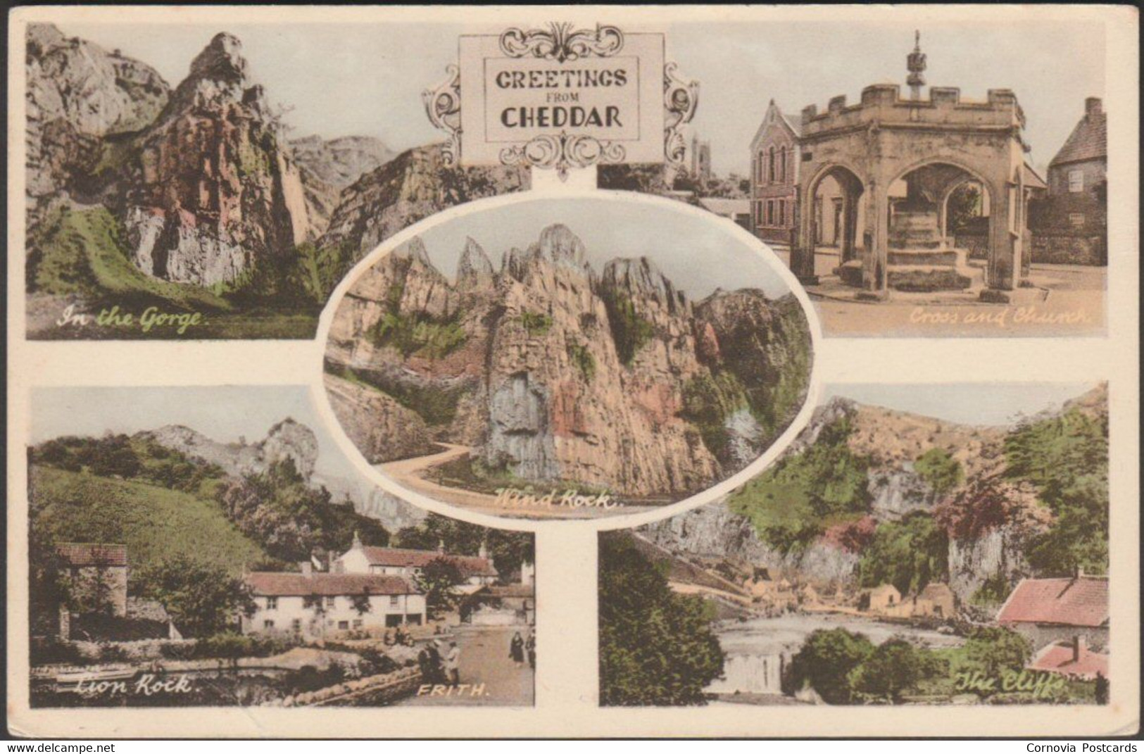 Greetings From Cheddar, Somerset, C.1920s - Frith's Postcard - Cheddar