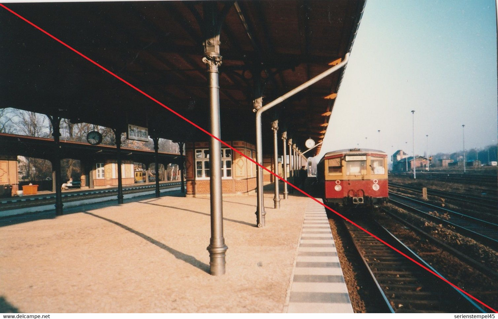 Foto Berlin Bahnhof Grunewald Mit S Bahn1985  Ca 12,5 X 8,8 Cm - Grunewald