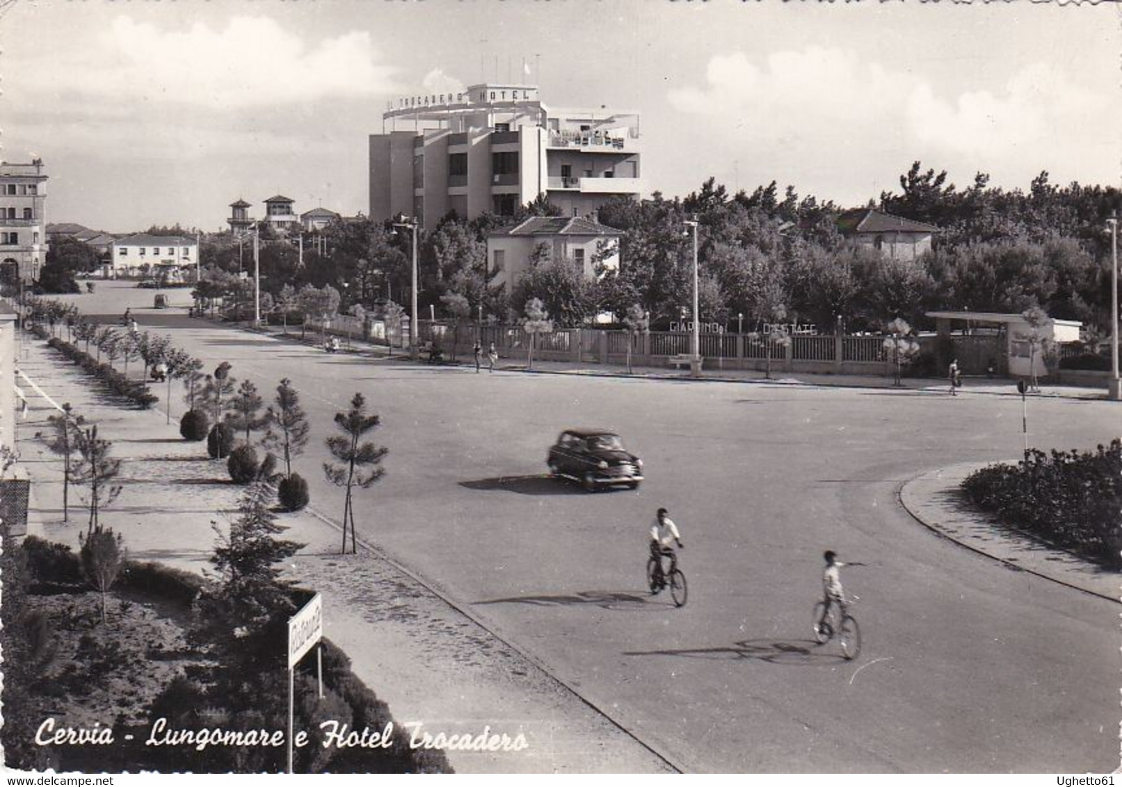 Cervia - Lungomare E Hotel Trocadero Viaggiata 1957 - Ravenna