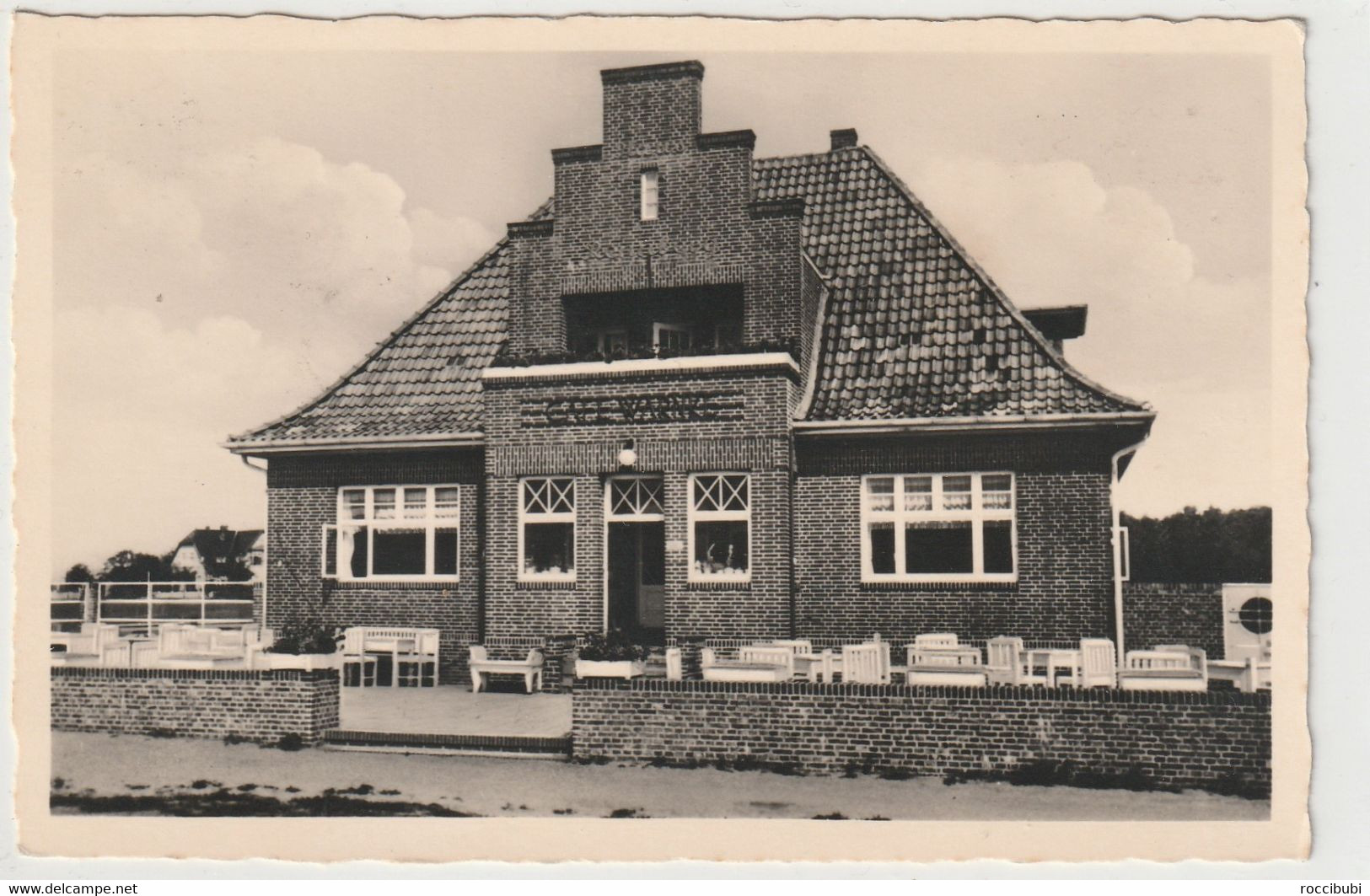 Föhr, Wyk, Südstrand Cafe Warncke 1933 - Föhr