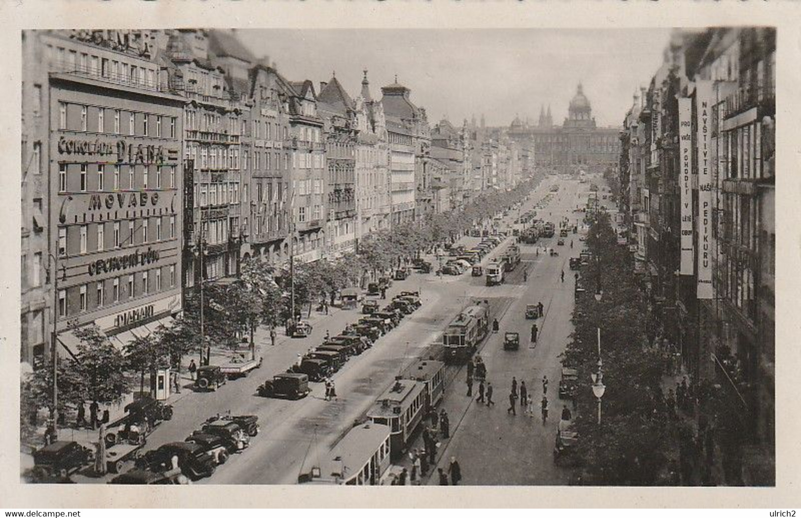 AK Prag Prague Praha - Wenzelsplatz - Ca. 1930 (58878) - Tschechische Republik