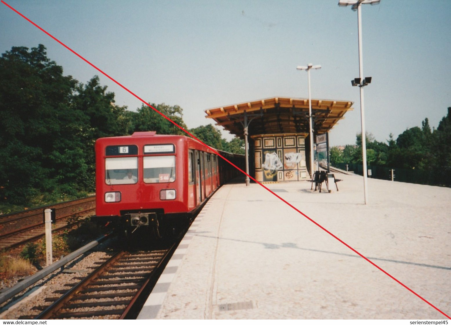 Foto Berlin Tempelhof S Bahnhof Papestraße Oben 1994 13,5 X 10,2 Cm - Tempelhof