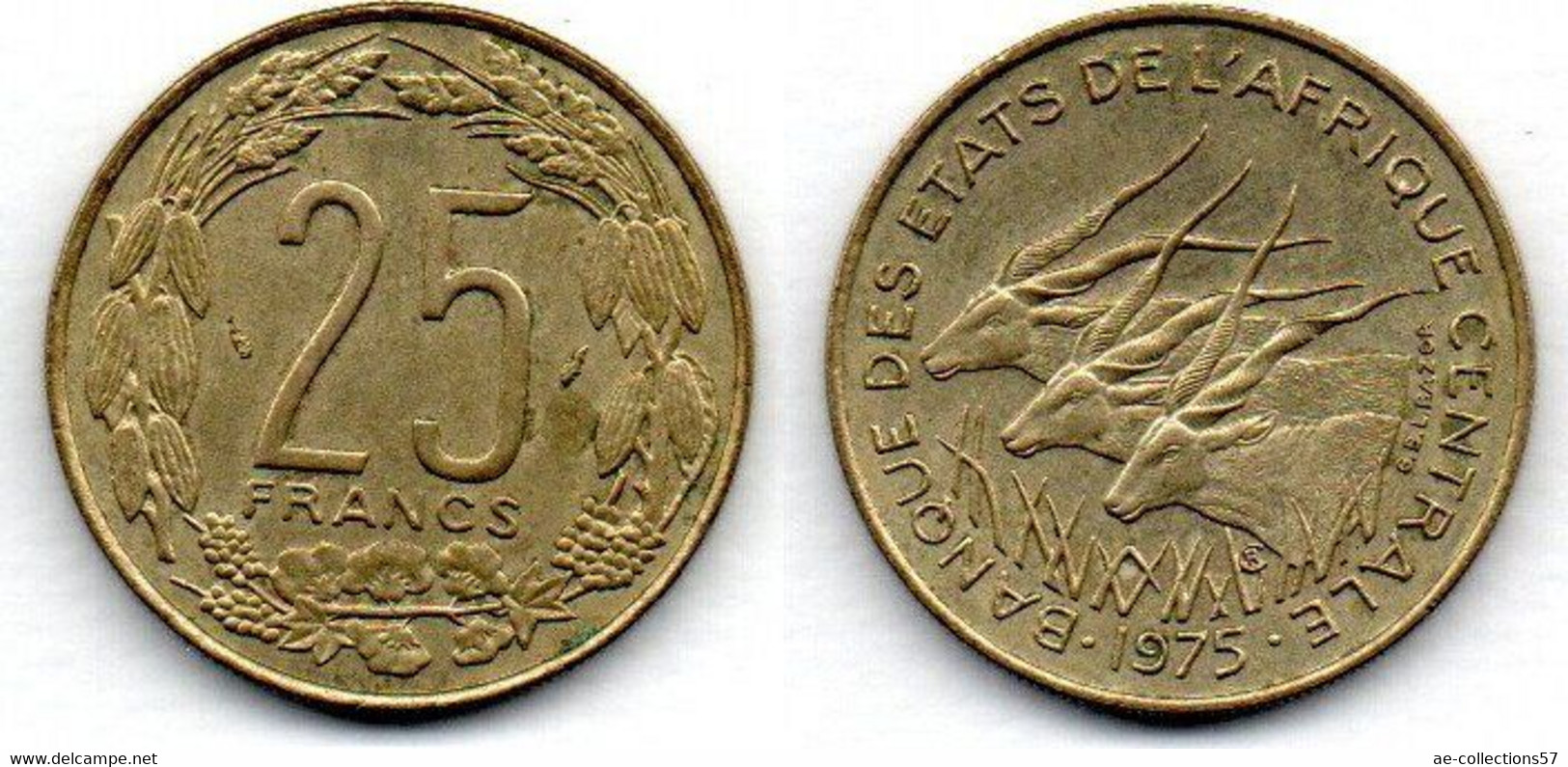 Afrique Centrale 25 Francs 1975 SUP - Sonstige – Afrika