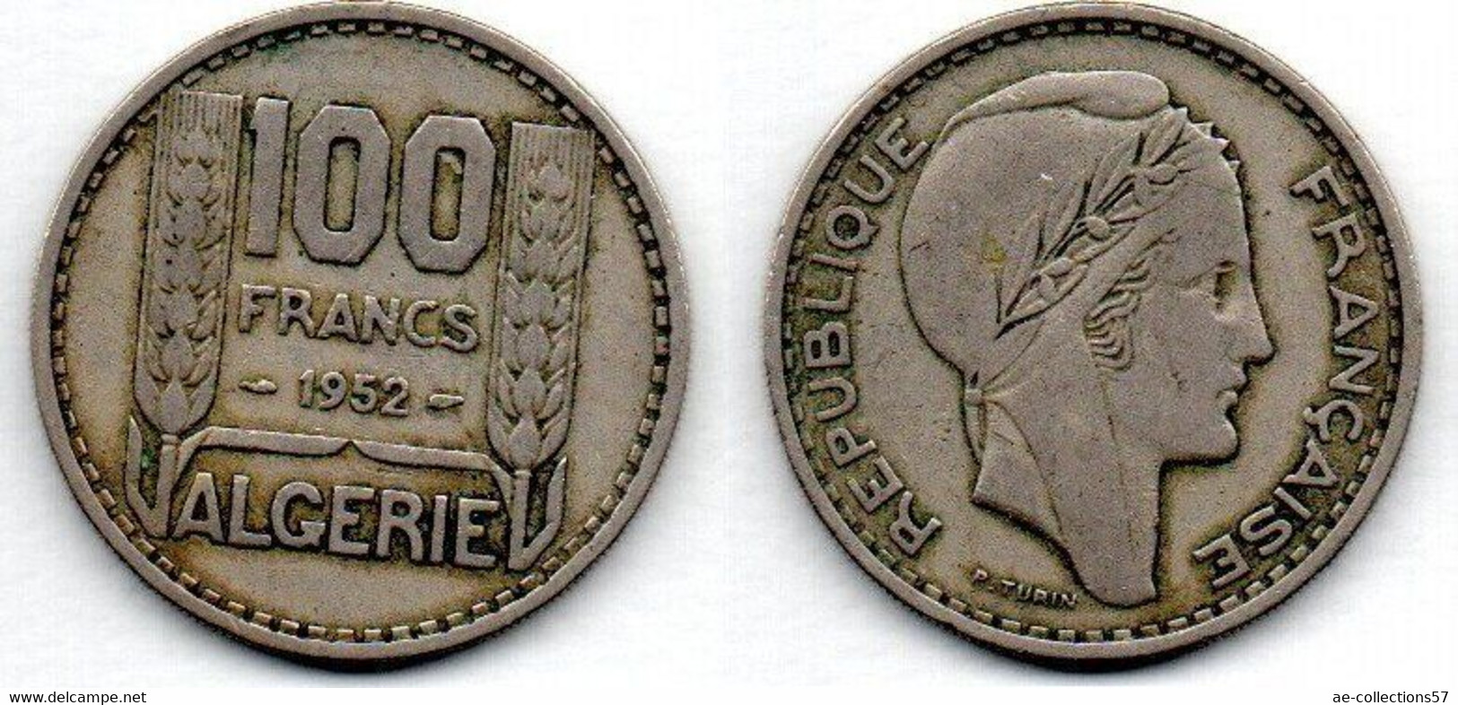Algérie -  100 Francs 1952 TB+ - Argelia