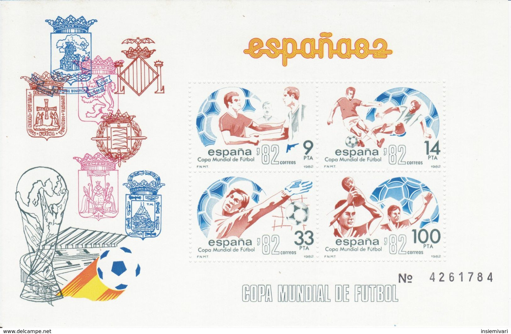 Spagna 1982 Campionato Del Mondo Di Calcio Spagna '82.2 Foglietti.+2 - Blocs & Hojas