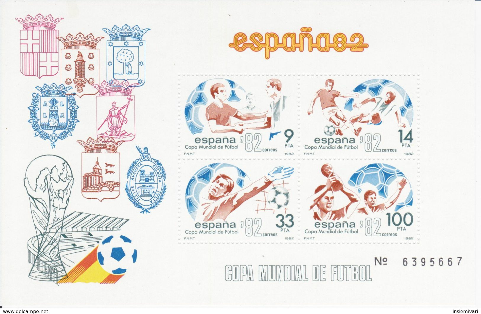 Spagna 1982 Campionato Del Mondo Di Calcio Spagna '82.2 Foglietti.+2 - Blocs & Hojas