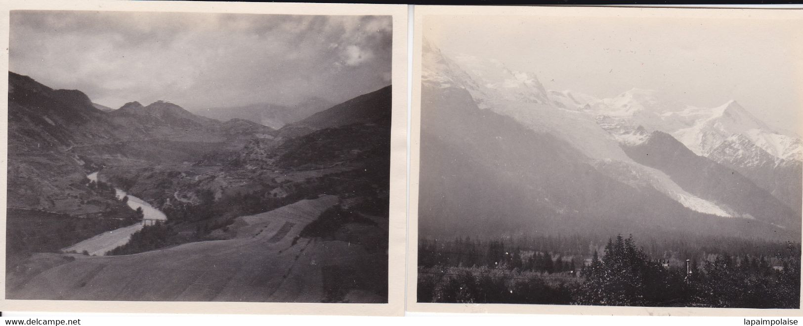 8 Photos De Particulier 1930/40 Haute Savoie Chamonix Mont Blanc Et Environ Divers Vues Générales   Réf 12840 - Places