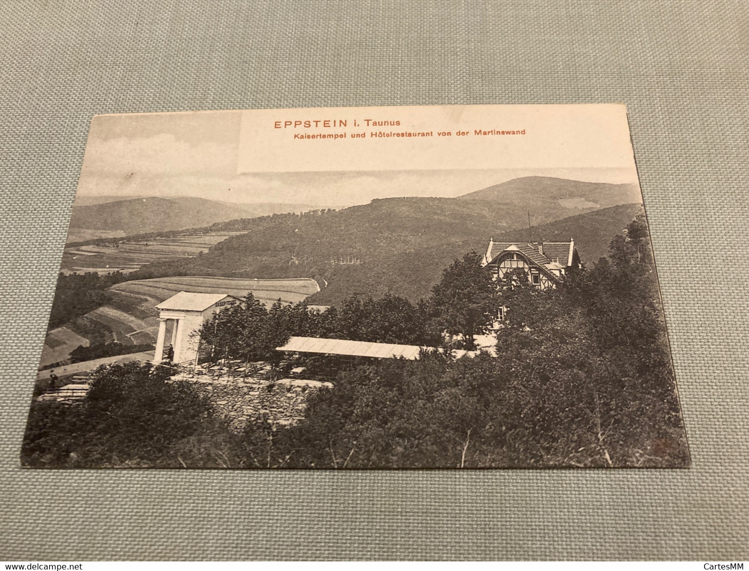 Taunus Eppstein Kaisertempel Und Hotel Restaurant Martinswand Gegen 1900 - Taunus