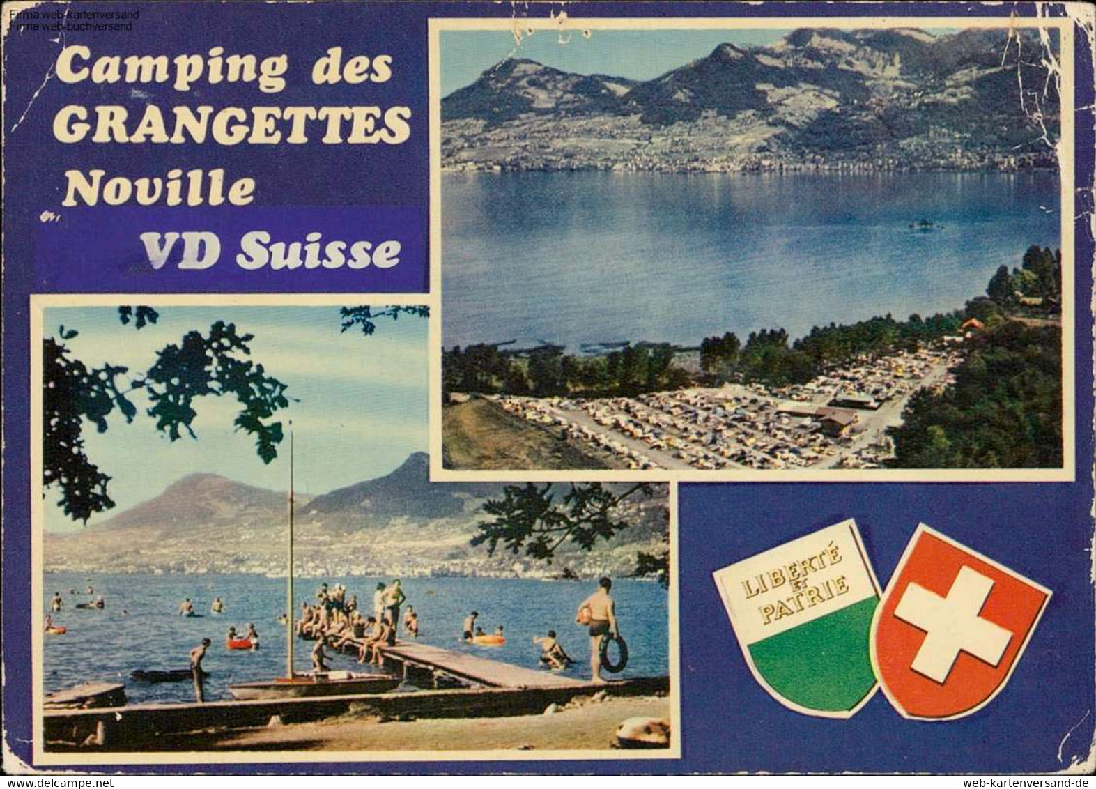 1054784 Camping Noville VD Suisse Mehrbildkarte - Noville