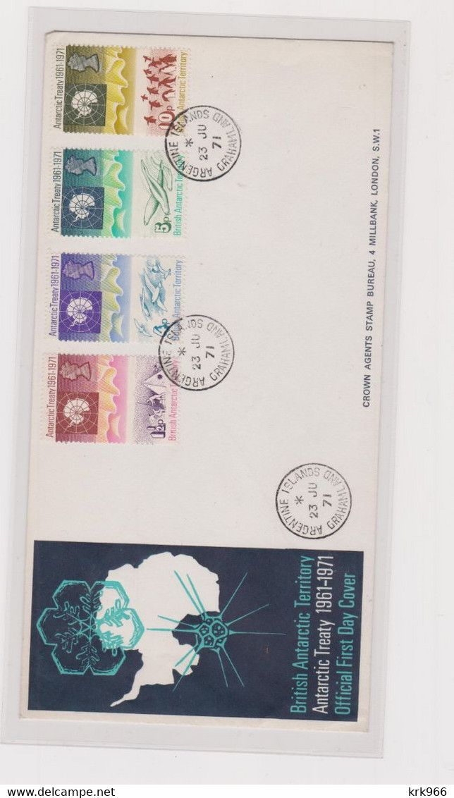 BRITISH ANTARTIC TERRITORY 1971 Nice FDC Cover - FDC