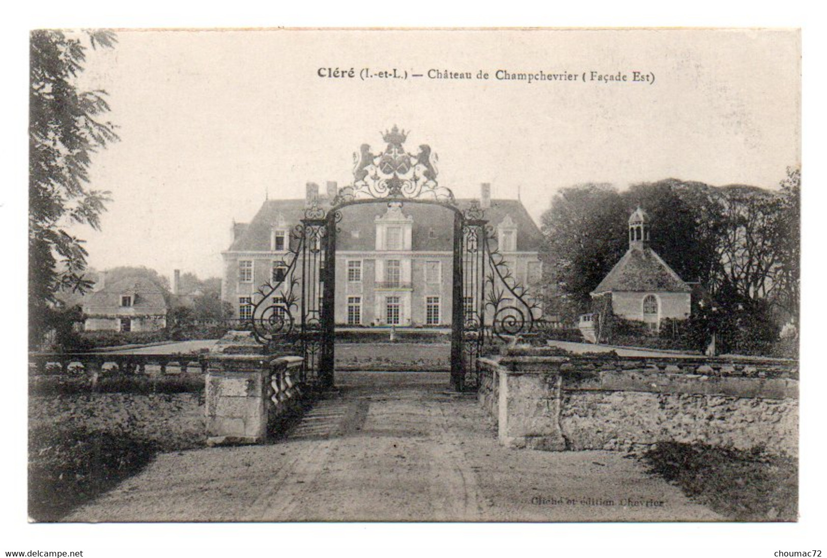 (37) 2289, Cléré, Chevrier, Château De Champchevrier, Façade Est - Cléré-les-Pins