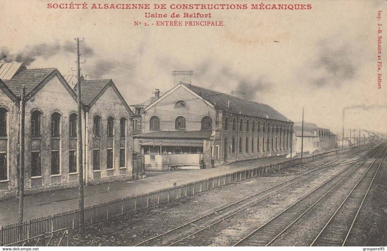 BELFORT SOCIETE ALSACIENNE DE CONSTRUCTIONS MECANIQUES ENTREE PRINCIPALE - Belfort - Stad
