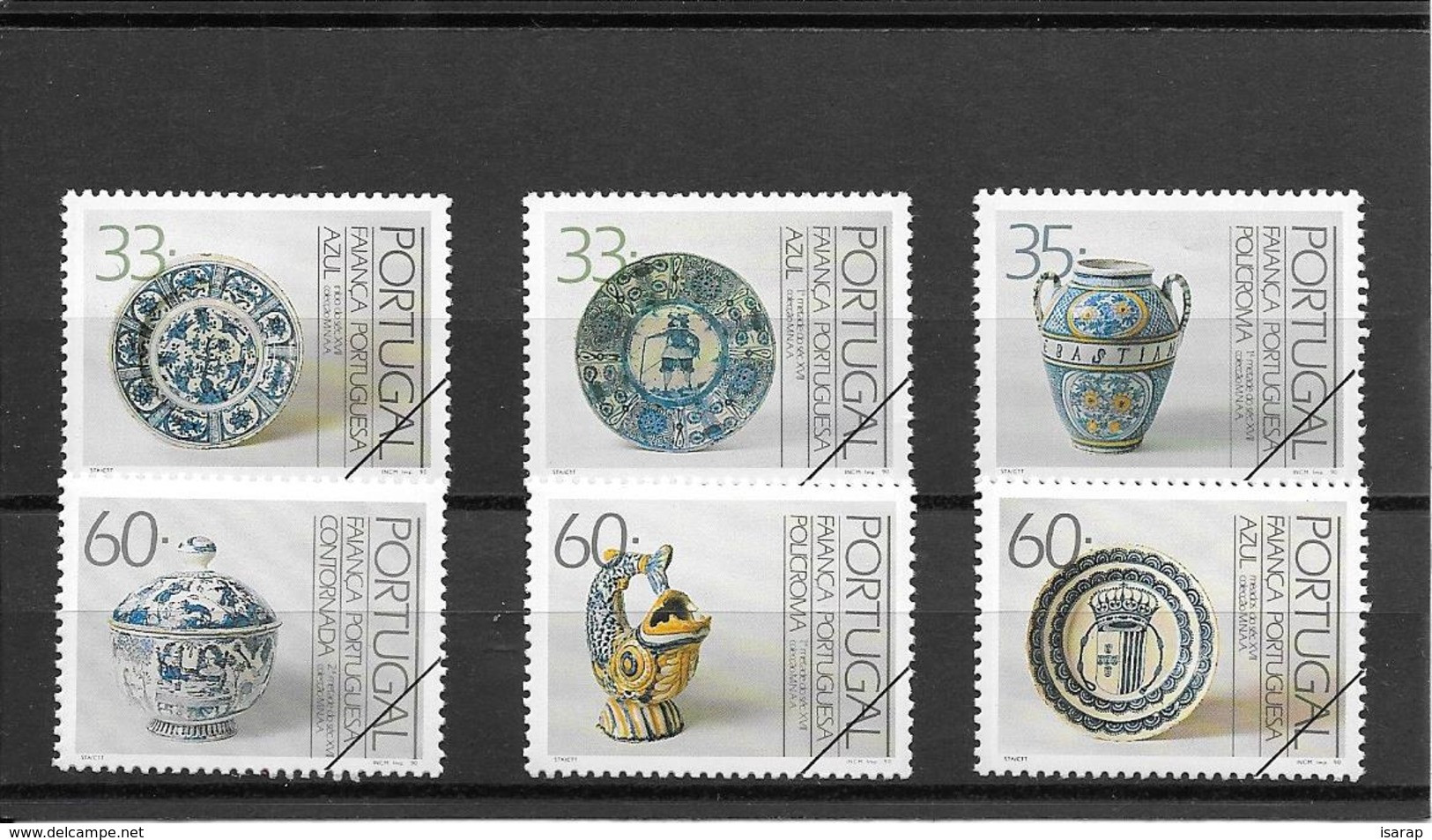 PROOF - 1990 - Faiança Portuguesa 1º Grupo - Unused Stamps