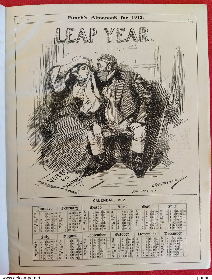 Punch, Or The London Charivari Vol CXLIII - PUNCH'S ALMANACK 1912 - Magazine - Autres & Non Classés