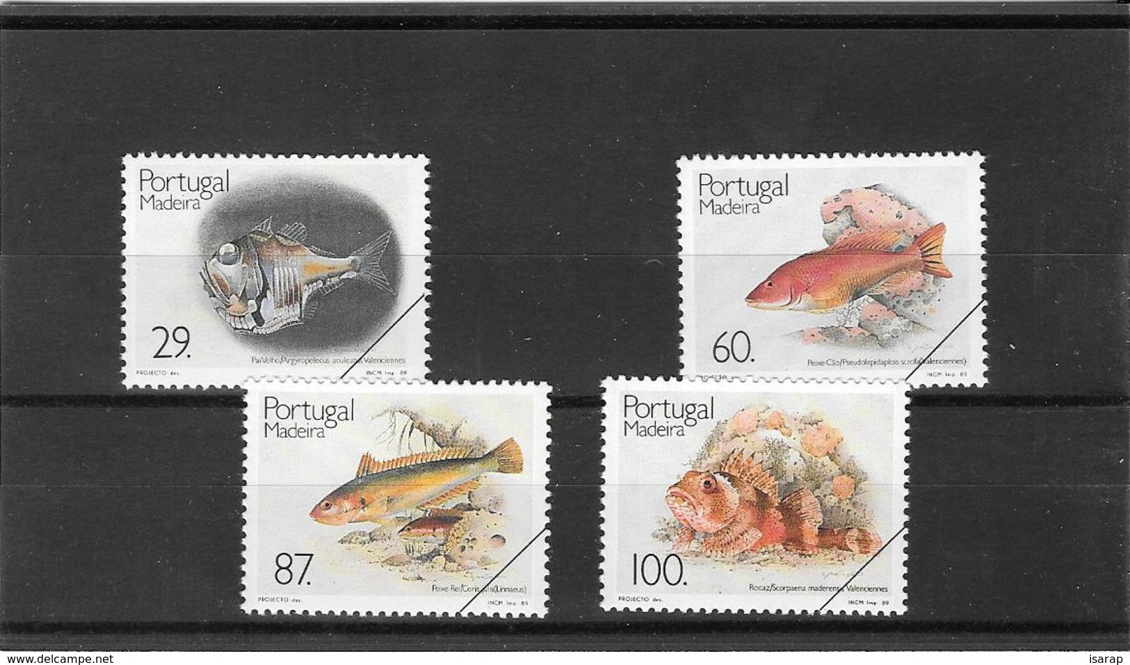 PROOF - 1989 - Peixes Da Madeira - Unused Stamps